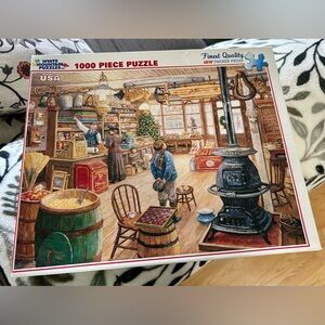 Puzzle white mountain 1000 piece The Olde General Store complete